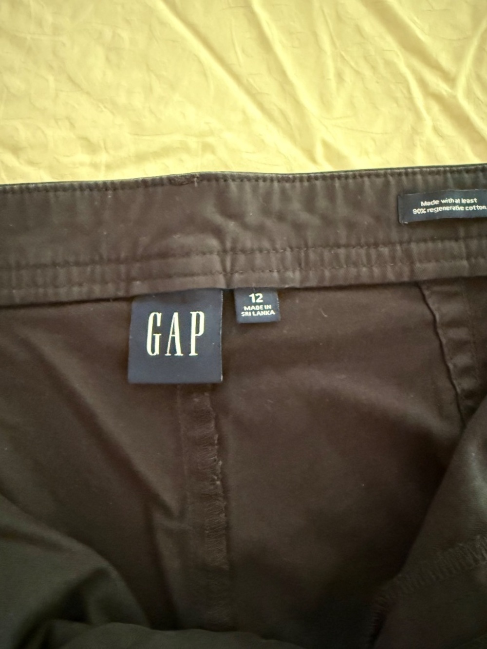 GAP Black Mini Cargo Skirt NWT size 12 - Picture 5 of 7